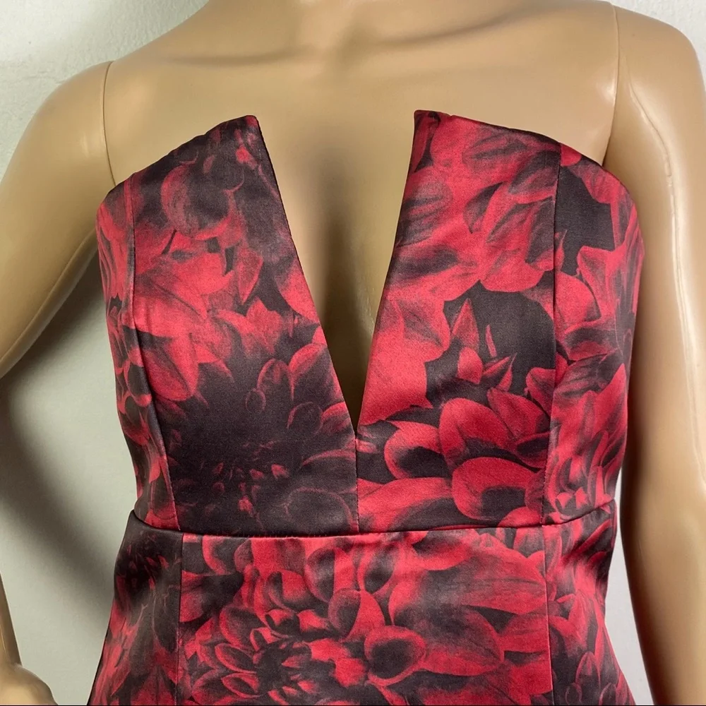 NBD REVOLVE FLORAL PRINT STRAPLESS MINI DRESS - Picture 3 of 11